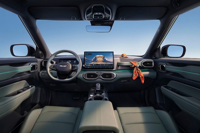 Брутальный кроссовер Geely Cowboy на базе Icon показал новый-старый интерьер