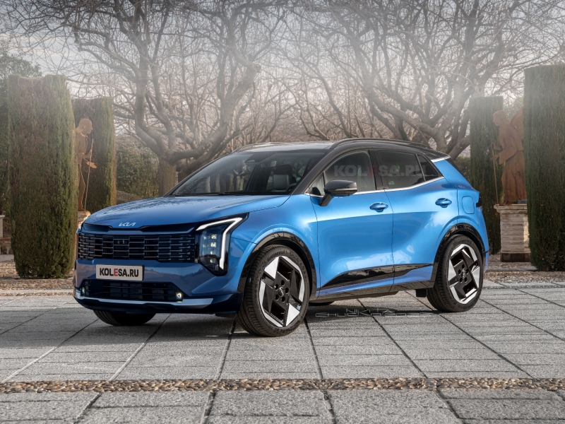 Обновлённый короткий Kia Sportage: первые изображения