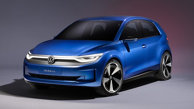 Volkswagen может выпустить хот-хэтч ID.2 R: три электромотора, мощность более 400 «лошадей»