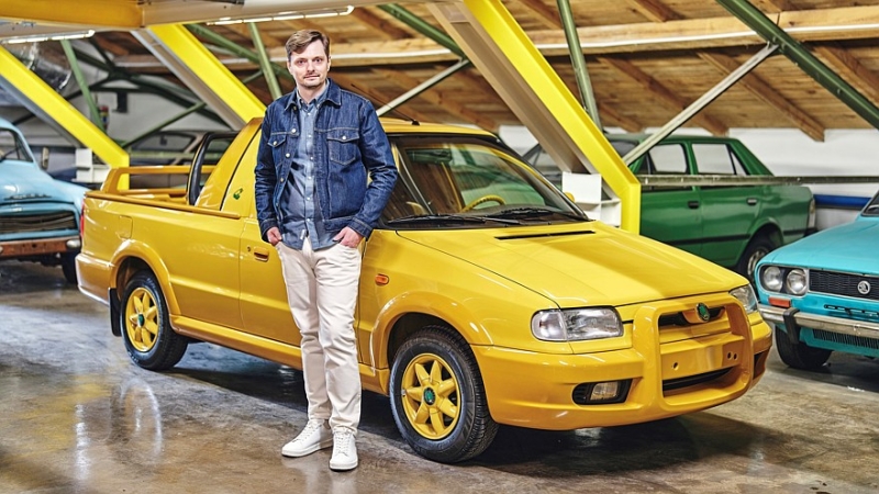 Новый Skoda Felicia Fun: прогулочный пикап с салоном в стиле ретрофутуризма