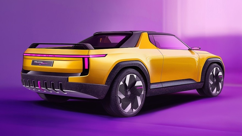 Новый Skoda Felicia Fun: прогулочный пикап с салоном в стиле ретрофутуризма