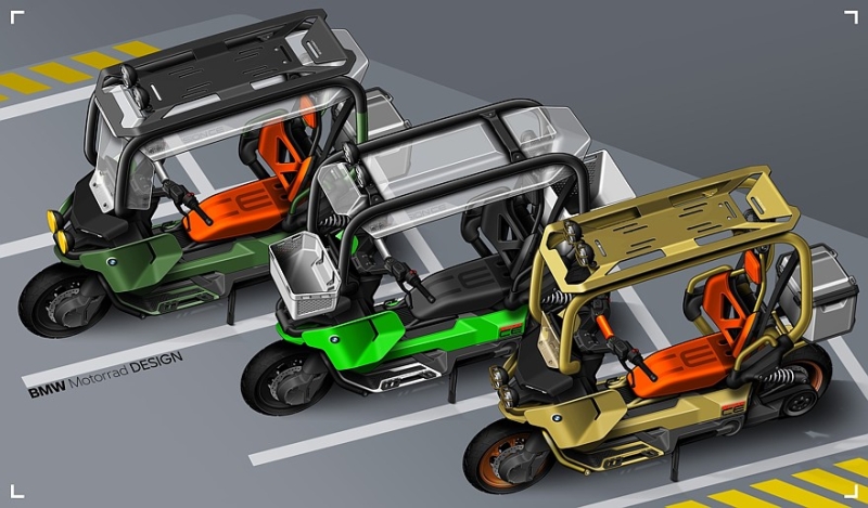 Давай опять попробуем без шлема: BMW представила новый скутер с крышей
