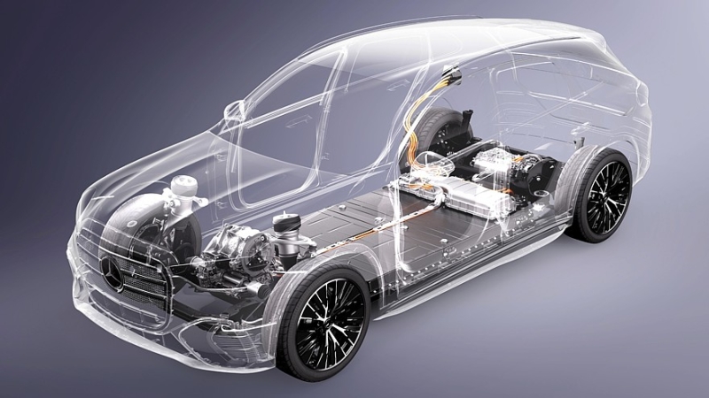 Mercedes-Benz GLC with EQ Technology: 800 вольт, пиксельный «гриль» и фоторамка в «базе»