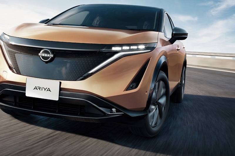 Обновлённый кроссовер Nissan Ariya показался на свежих кадрах